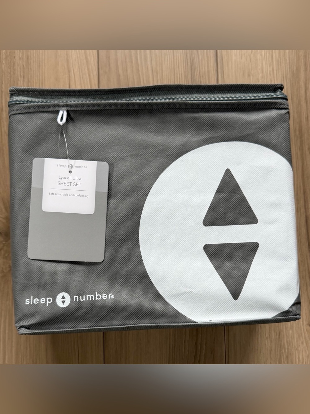 Sleep Number Lyocell Ultra Cloud Gray Queen FLAT SHEET ONLY